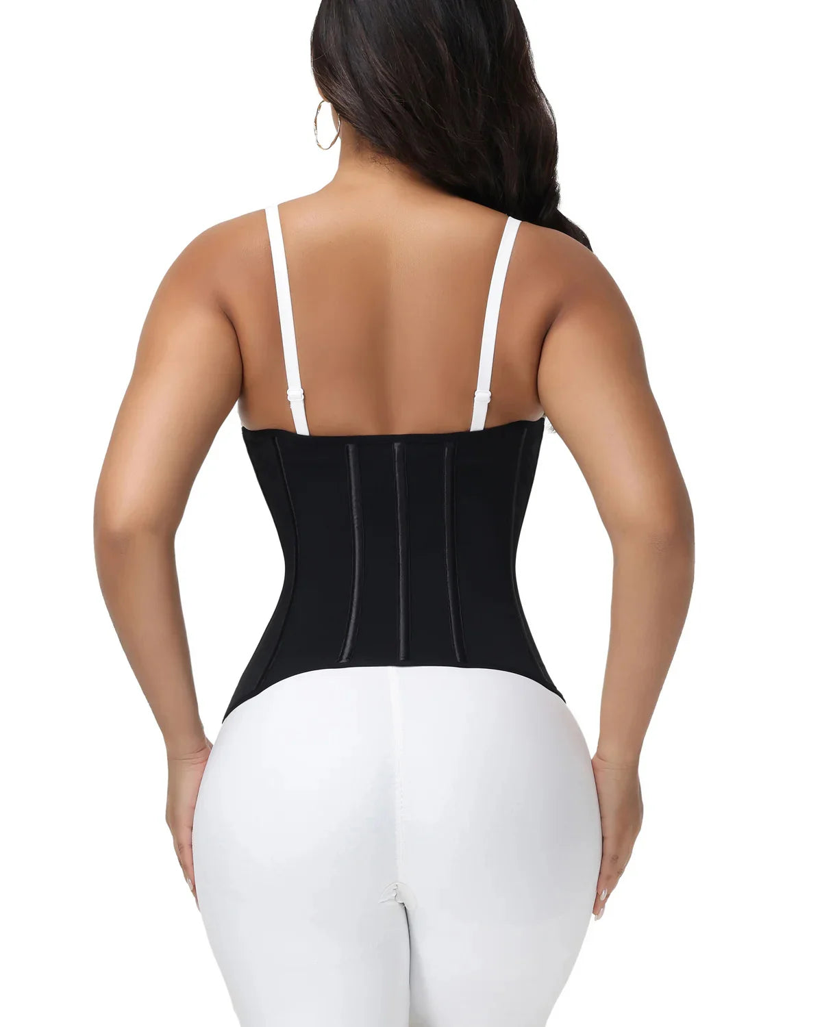 Corset modelator cu design curbat pentru abdomen plat